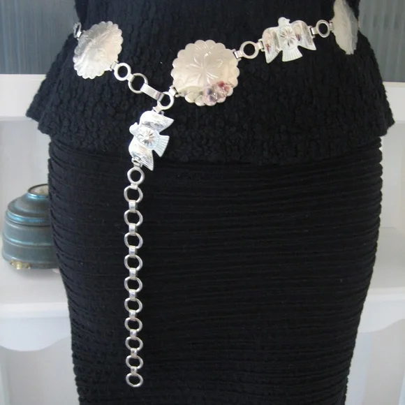 Accessories | Belt Metal Vintage Silver | Poshmark display picture 2